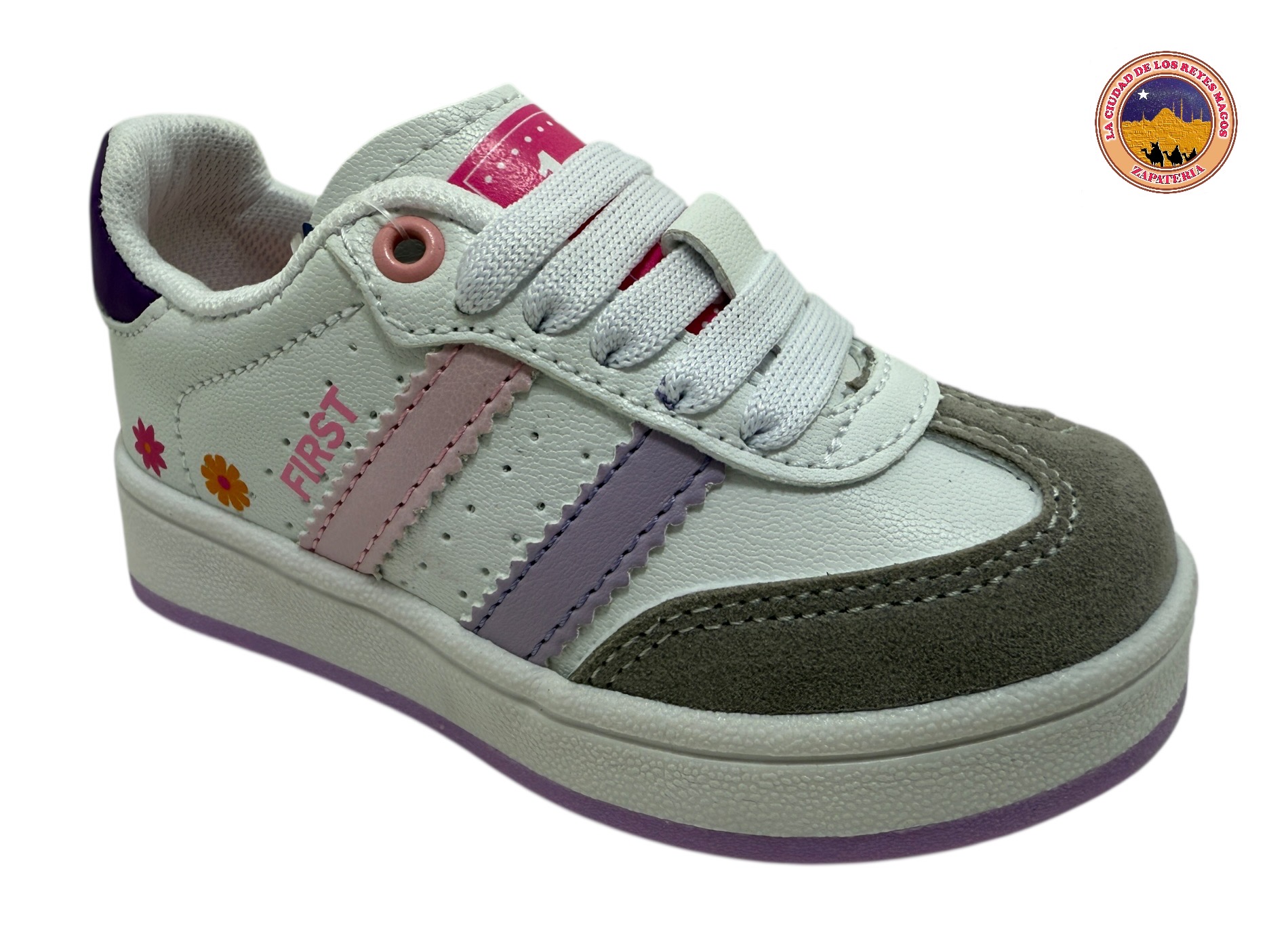 FIRST 16000 BLANCO GRIS LILA 12 AL 14.5