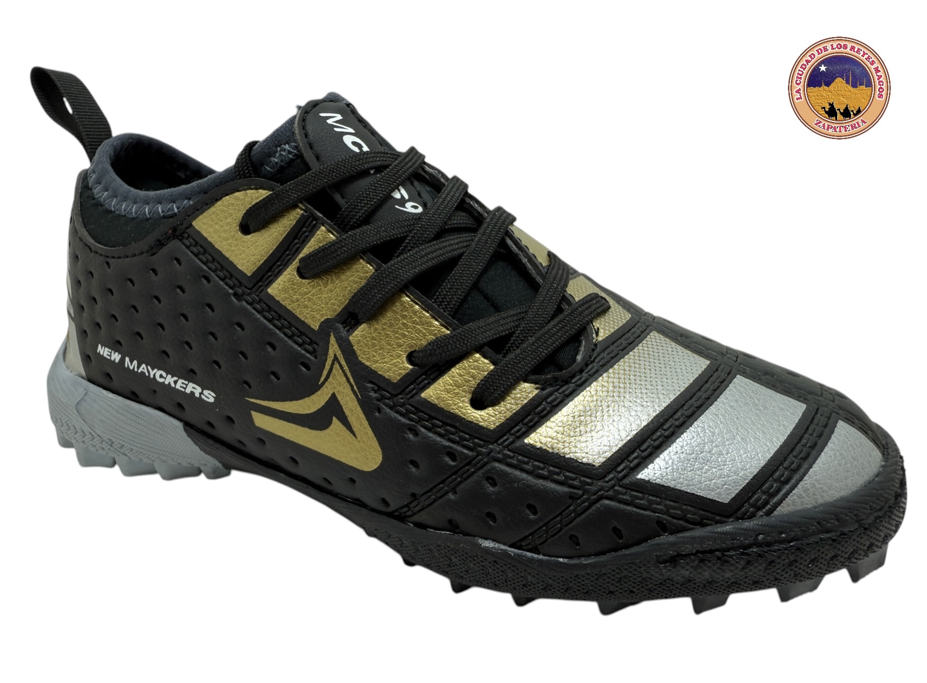 MAYCKERS 1263 NEGRO ORO PLATA 18 AL 21.5